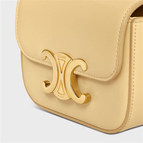 celine triomphe bag pollen|Celine BAG TRIOMPHE in SHINY CALFSKIN Belts POLLEN.